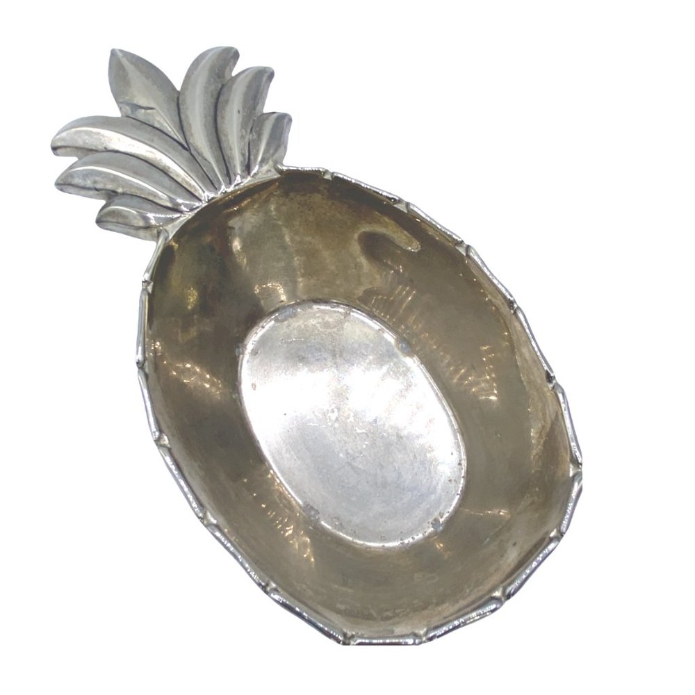 Godinger Silver Art Co Pineapple Silver Plated Candy Dish/Bowl Vintage Pre-owned